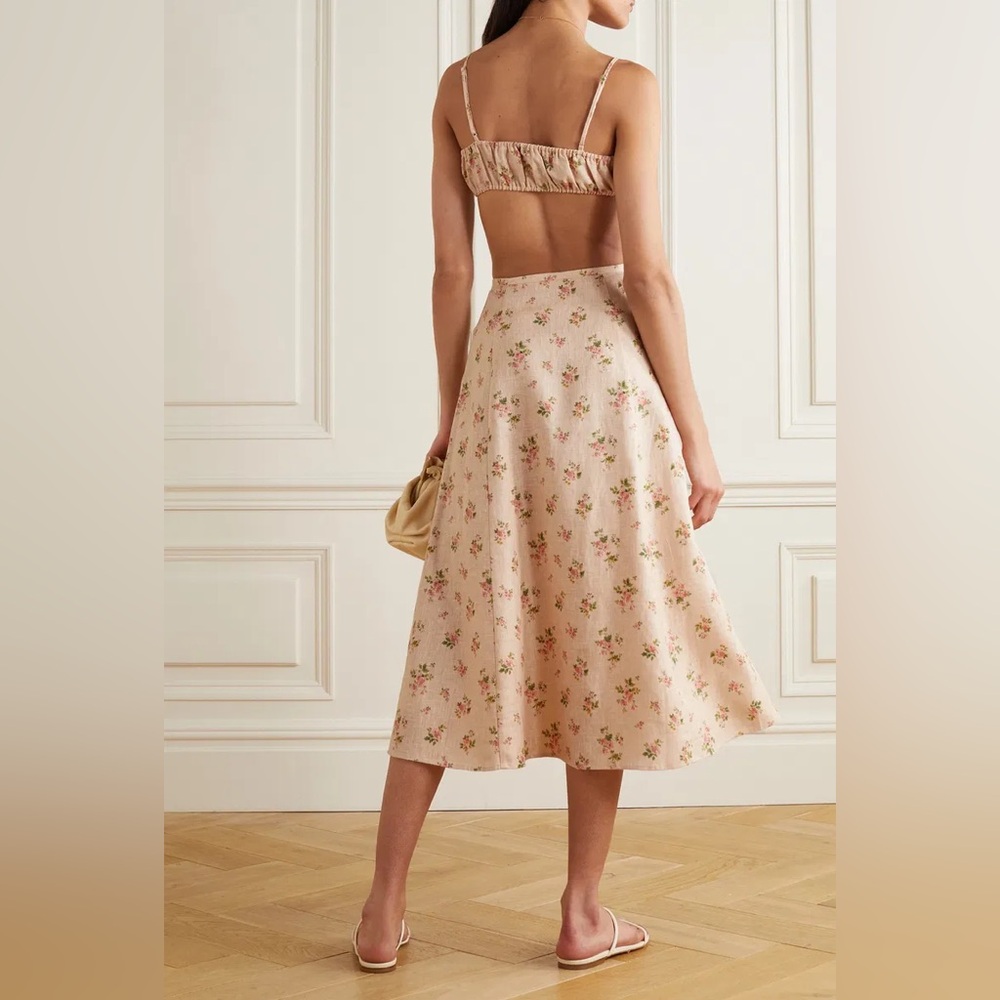 Reformation Kamren Linen Two-Piece Skirt Set - Picture 5 of 7